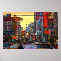 Chinatown in Bangkok Thailand - Altered Photo