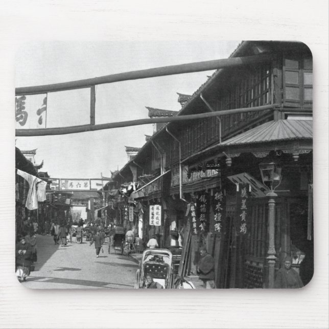 Chinatown in Shanghai, late 19th century Mouse Pad (Front)