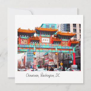 Chinatown in Washington, DC. Thank You Card