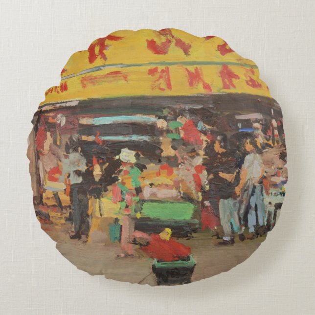 Chinatown New York 2012 Round Cushion (Front)