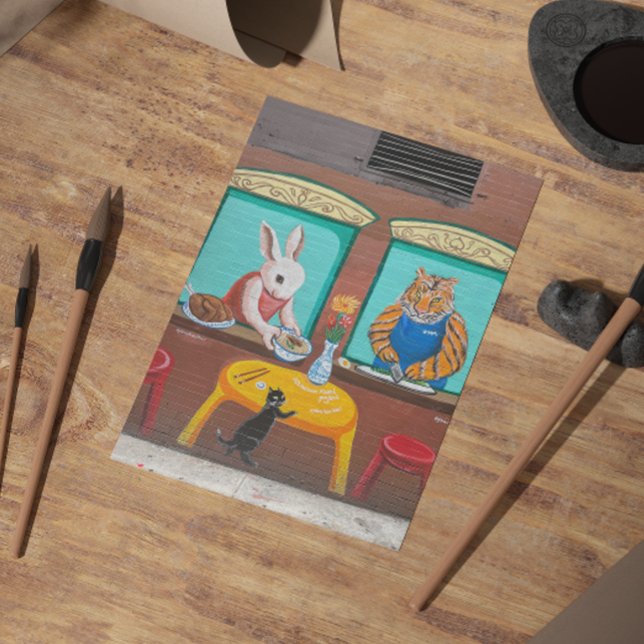 Chinatown NYC Postcard - Animal Wall Painting (Creator Uploaded)