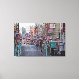 Chinatown on Grant Street in San Francisco, Canvas Print