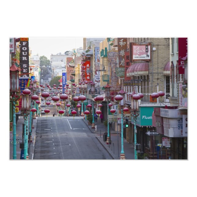 Chinatown on Grant Street in San Francisco, Photo Print (Front)