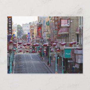 Chinatown on Grant Street in San Francisco, Postcard
