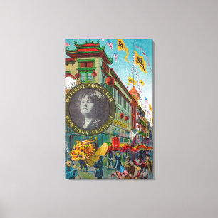 Chinatown Parade for Portola Festival Canvas Print
