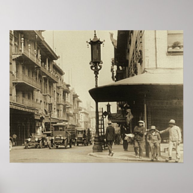 Chinatown Street in San Francisco Poster (Front)