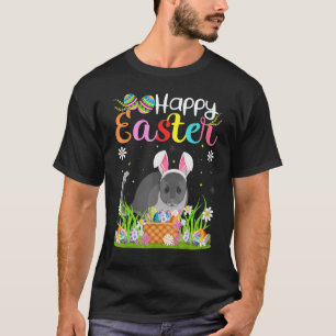Chinchilla Bunny Egg Hunting Chinchilla Happy Eas T-Shirt