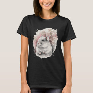 Chinchilla Cherry Blossom Japanese Sakura Watercol T-Shirt
