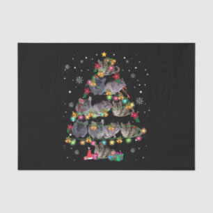 Chinchilla Christmas Tree Funny Rodents Lover Xmas Tissue Paper