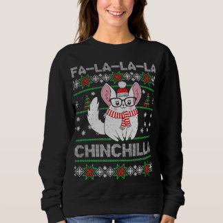 Chinchilla Christmas Ugly Gift For Chinchilla Love Sweatshirt