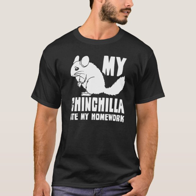 Chinchilla  Cute Pet T-Shirt (Front)