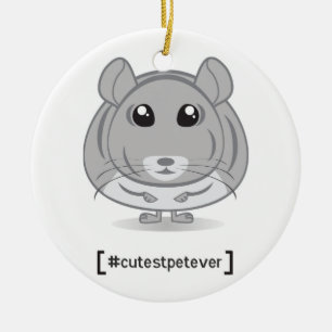 Chinchilla Cutest Pet Ever Ornament