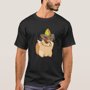Chinchilla Dancing Mexican Chinchilla Sombrero Pet T-Shirt