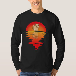 Chinchilla Dancing Vintage Sunset Chinchilla Owne T-Shirt