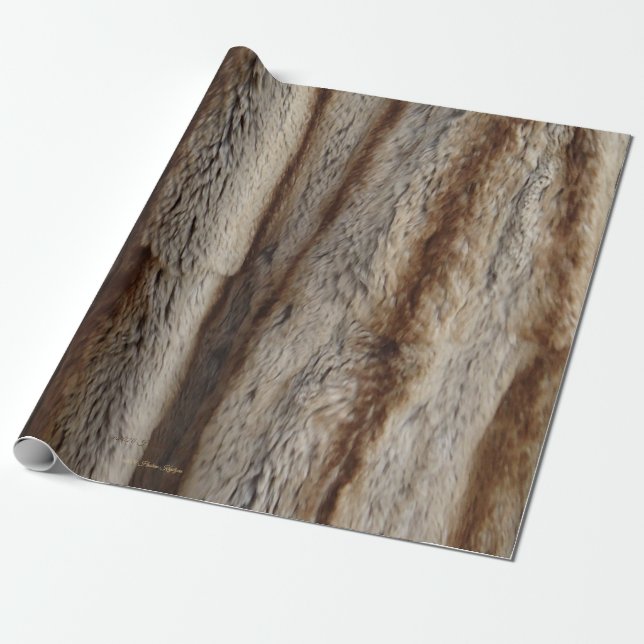 CHINCHILLA FUR WRAPPING PAPER (Unrolled)