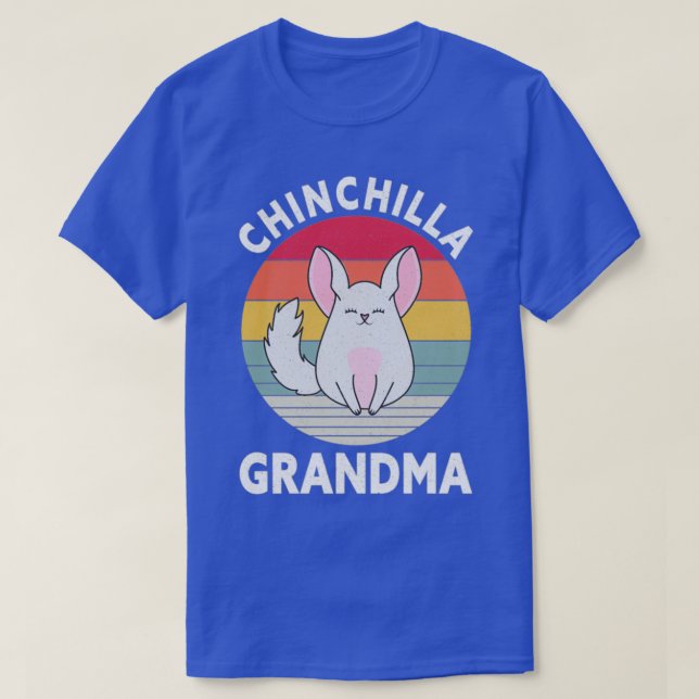 Chinchilla Grandma Funny Pet Lover Mum Chinchillas T-Shirt (Design Front)