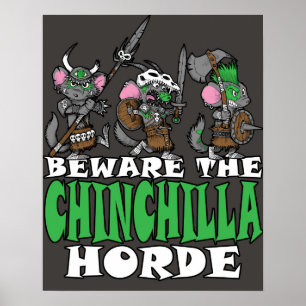 Chinchilla Horde Poster