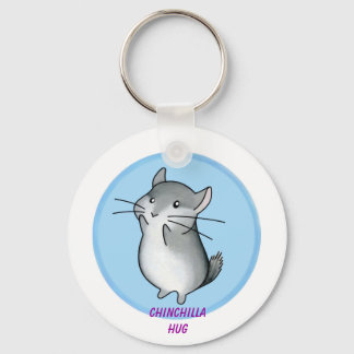 Chinchilla hug key ring