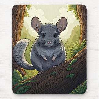 Chinchilla in the Forest Mouse Pad