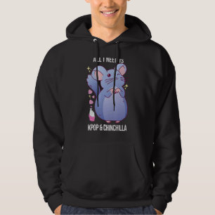 Chinchilla Kpop Music Dancing Chinchilla  Rodent P Hoodie