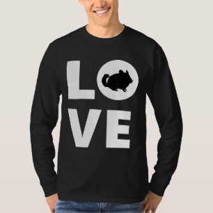 Chinchilla Love Silhouette Chinchilla Lover T-Shirt