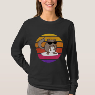 Chinchilla Lover Chinchilla Mum Pet Owner Retro 80 T-Shirt