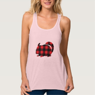 Chinchilla Mum Lover Red Plaid Rodent Pet Owner Ga Singlet