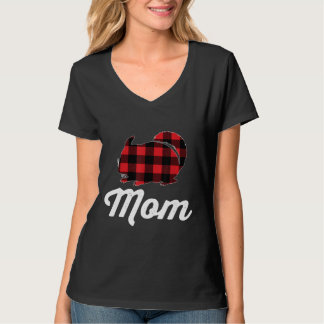 Chinchilla Mum Lover Red Plaid Rodent Pet Owner Ga T-Shirt
