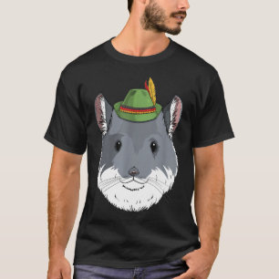 Chinchilla Oktoberfest German Bavarian Alpine Hat T-Shirt