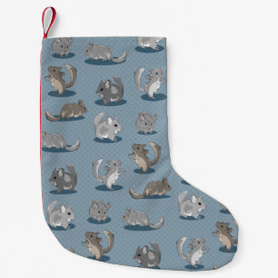 Chinchilla Pattern Small Christmas Stocking
