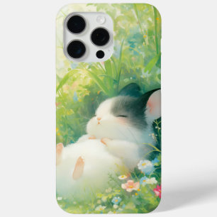 Chinchilla Peaceful Floral Nap iPhone 15 Pro Max Case