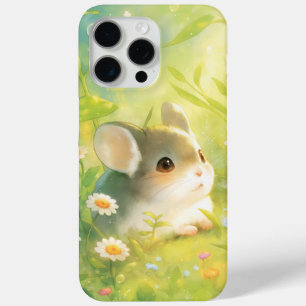 Chinchilla Peaceful Floral Nap iPhone 15 Pro Max Case