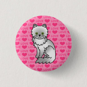 Chinchilla Persian 3 Cm Round Badge