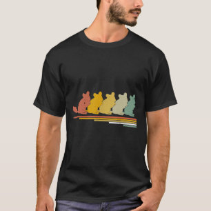 Chinchilla Retro Vintage 70s 80s Animal Lover T-Shirt