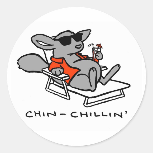 Chinchilla Sticker (Front)