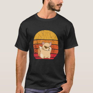Chinchilla Vintage Sunset Dancing Chinchillas Pet T-Shirt