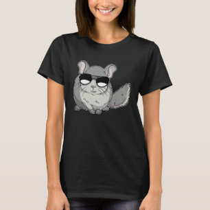 Chinchilla Wearing Sunglasses  Chinchilin T-Shirt