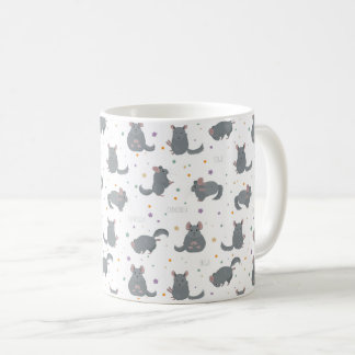 Chinchillas doing yoga coffee mug