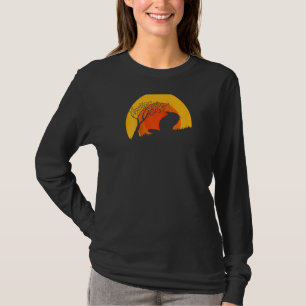 Chinchillas Retro Sunset Vintage For Chinchilla Ow T-Shirt