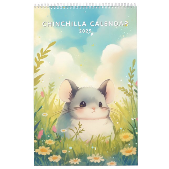 Chinchillin' All Year 2025 Calendar (Cover)