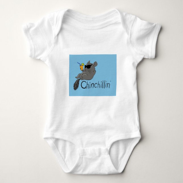 chinchillin baby bodysuit (Front)