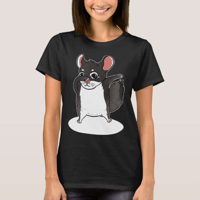 Chinchillin Dabbing Chinchilla T-Shirt (Front)