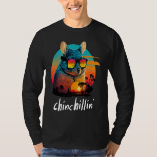 Chinchillin' Retro Groovy Chinchilla T-Shirt