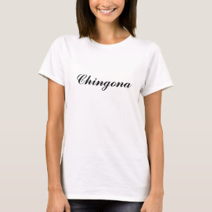 Chinchona black script cute modern T-Shirt