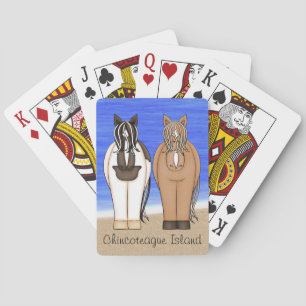 Chincoteague Island and Ponies Playing Cards