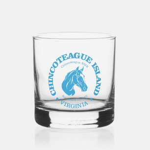 Chincoteague Island (pony) Whiskey Glass
