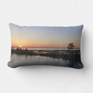 Chincoteague Sunset I Virginia Landscape Lumbar Cushion