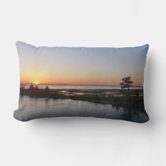 Chincoteague Sunset I Virginia Landscape Lumbar Cushion
