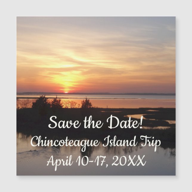 Chincoteague Sunset II Virginia Landscape (Front)