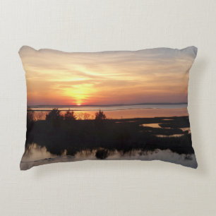 Chincoteague Sunset II Virginia Landscape Decorative Cushion